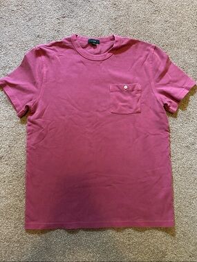 JCrew Men’s Classic Pocket Crewneck T-Shirt - Dark Pink